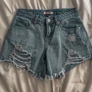 Jean Ripped Shorts